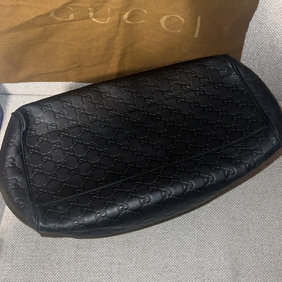 Gucci Guccissima Authentic Horsebit black Emily versatile large bag and dustbag - Picture 9 of 17